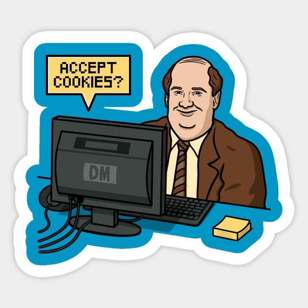 Cookies Acceptor! Sticker by Raffiti